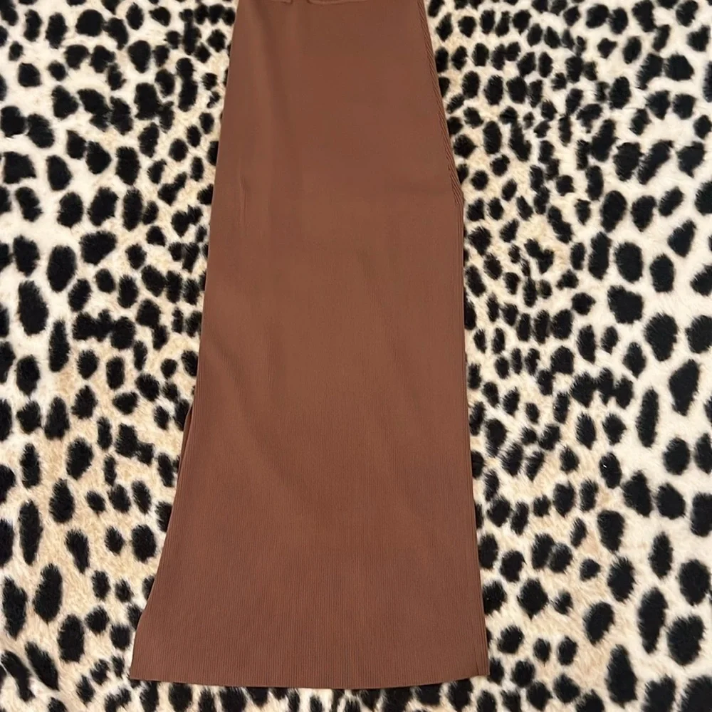 Rails Syd Rib Midi Sweater Dress Toffee Small - Picture 4 of 10